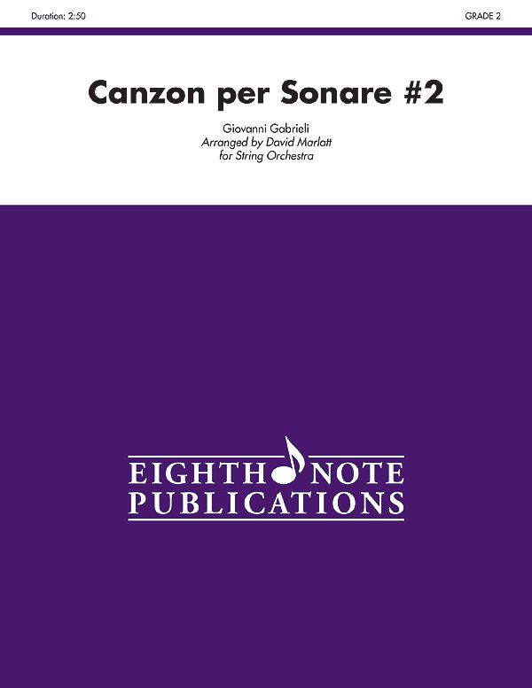 Canzon Per Sonare #2 Conductor Score & Parts