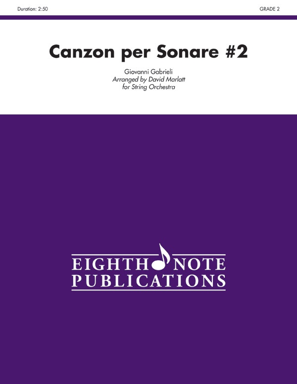 Canzon Per Sonare #2 Conductor Score