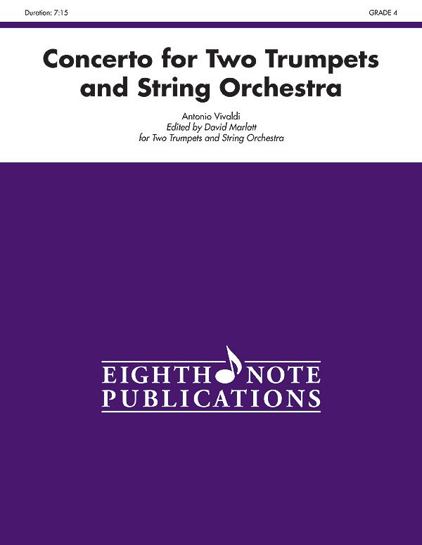 Concerto For Two Trumpets And String Orchestra Conductor Score & Parts