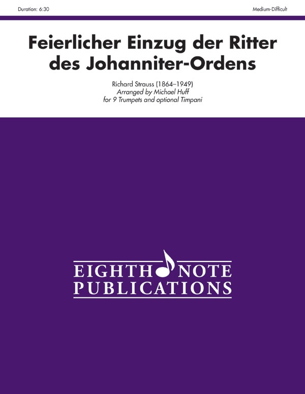 Feierlicher Einzug Der Ritter Des Johanniter-Ordens Score & Parts