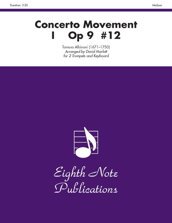 Concerto Movement I, Op 9 #12 Part(S)