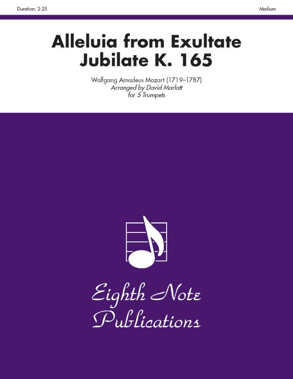 Alleluia (From Exultate Jubilate, K. 165) Score & Parts