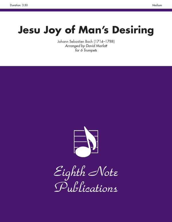 Jesu Joy Of Man's Desiring Score & Parts