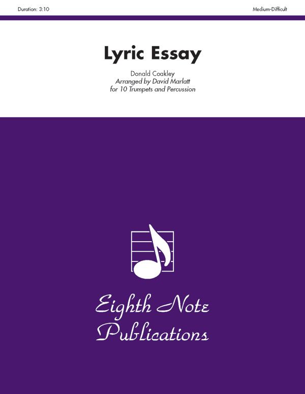 Lyric Essay Score & Parts
