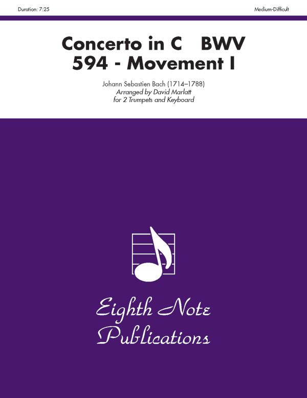 Concerto In C, Bwv 594 (Movement I) Part(S)