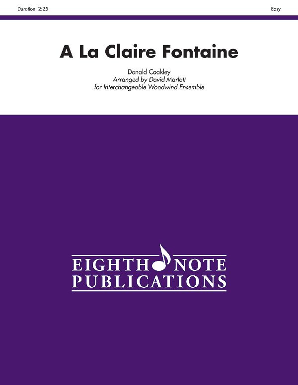 A La Claire Fontaine Score & Parts