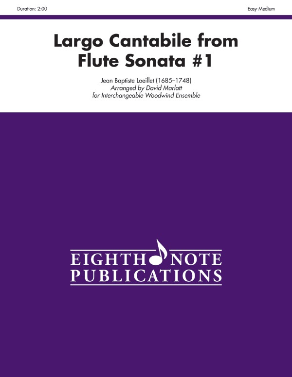 Largo Cantabile (From Flute Sonata #1) Score & Parts