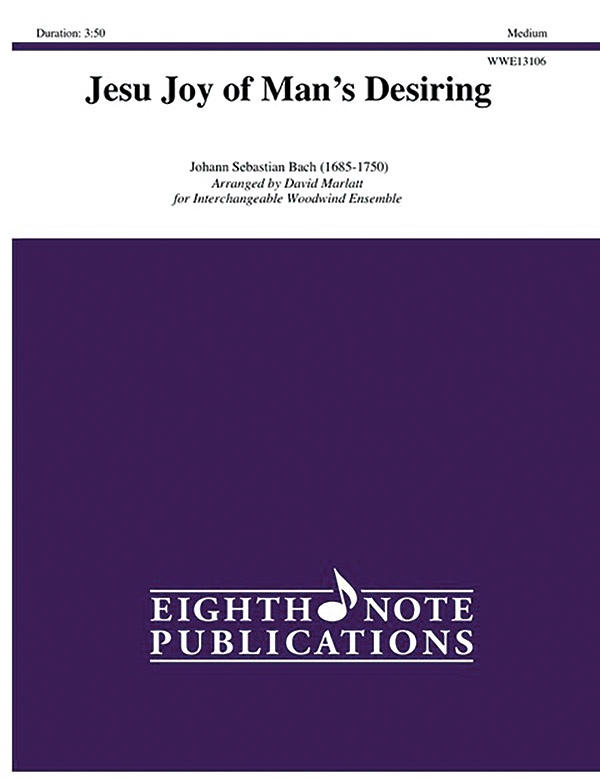 Jesu Joy Of Man's Desiring Score & Parts