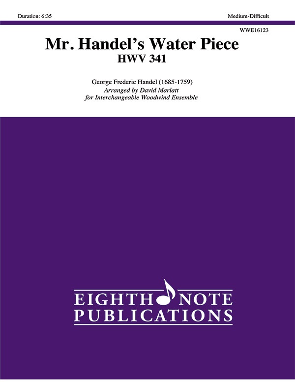 Mr. Handel's Water Piece, Hwv 341 Score & Parts