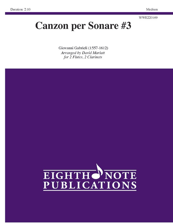 Canzon Per Sonare #3 Score & Parts