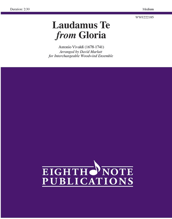 Laudamus Te From Gloria Score & Parts