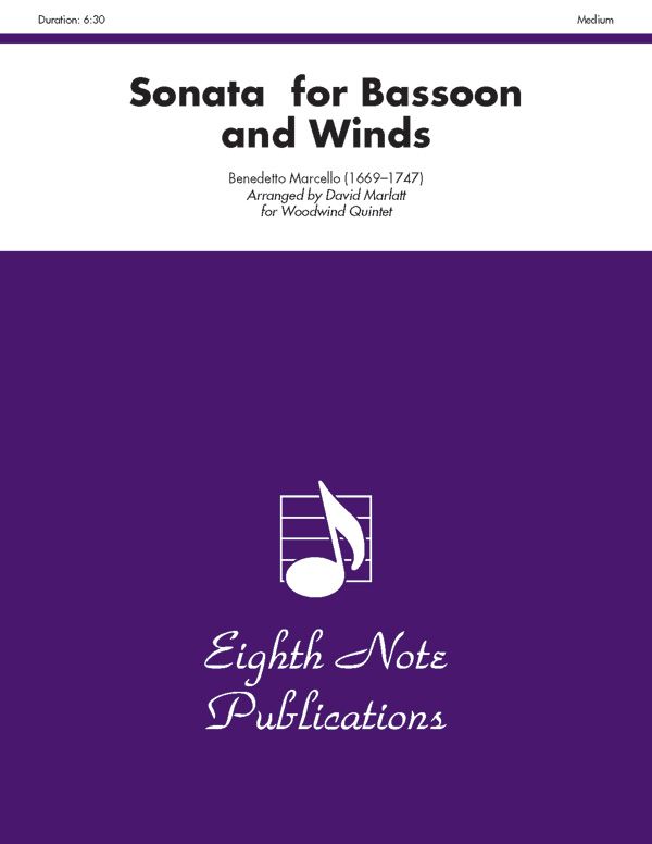 Sonata For Bassoon And Winds Score & Parts