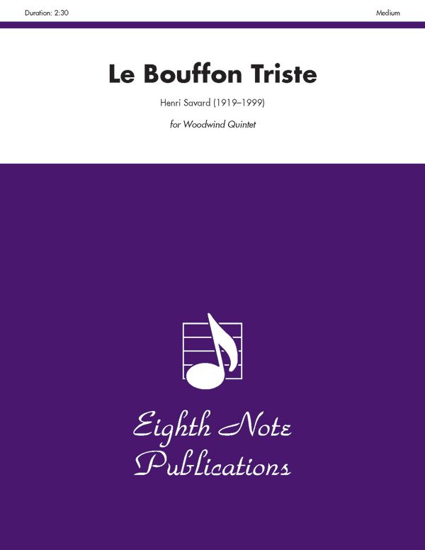 Le Bouffon Triste Score & Parts