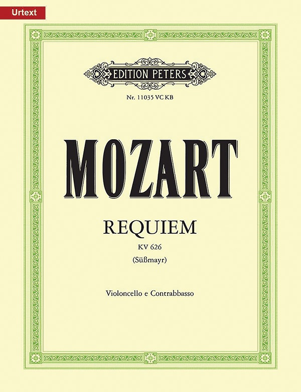 Requiem in D Minor K626 (Violoncello and Contrabass Part) Book