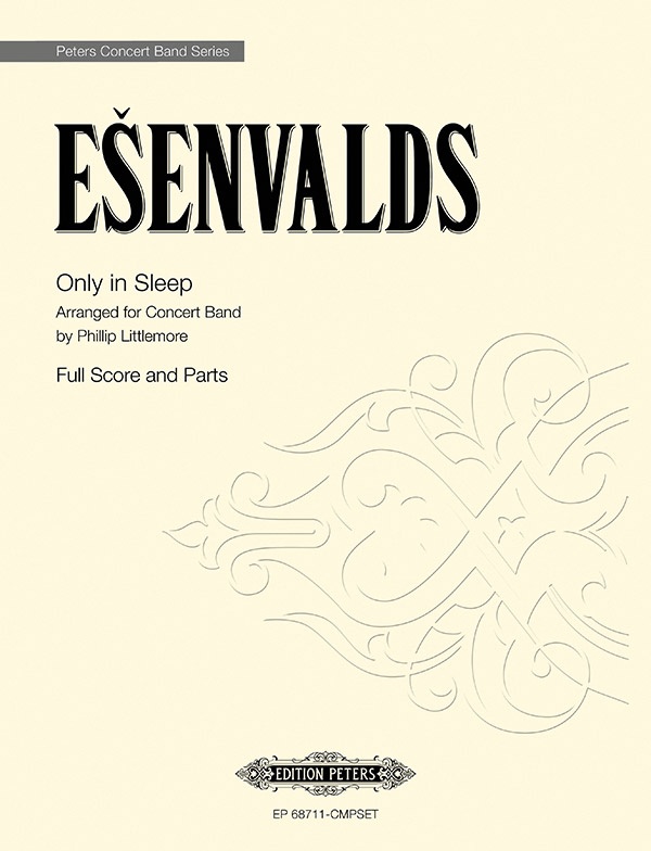 Only In Sleep Arranged For Concert Band Conductor Score & Parts