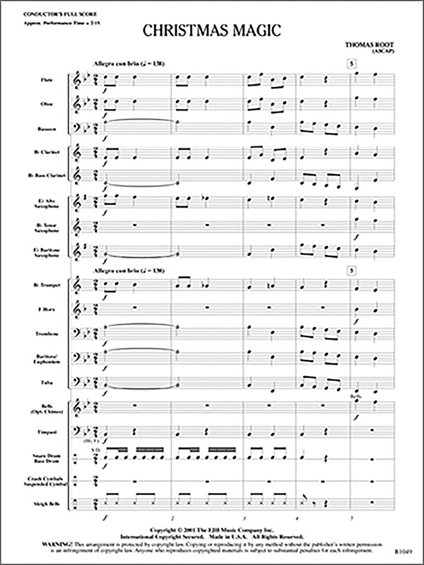 Christmas Magic Conductor Score & Parts
