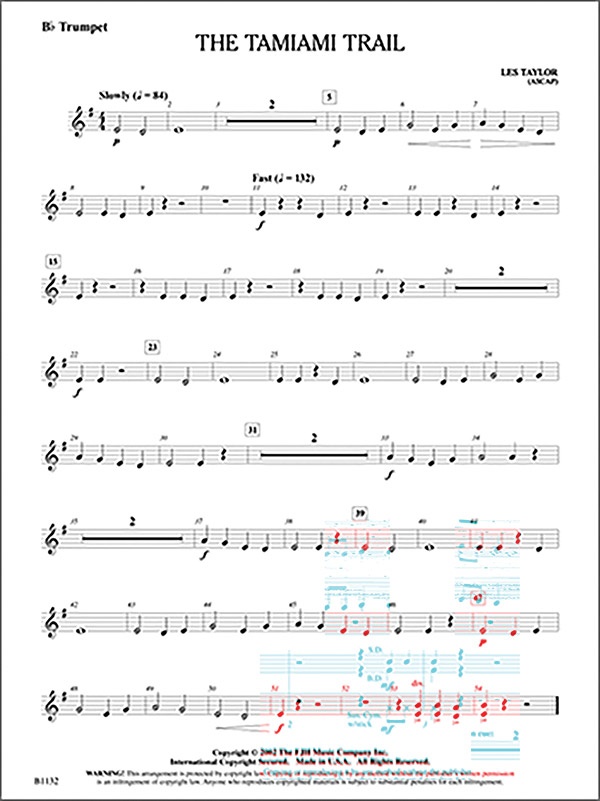 The Tamiami Trail Conductor Score & Parts