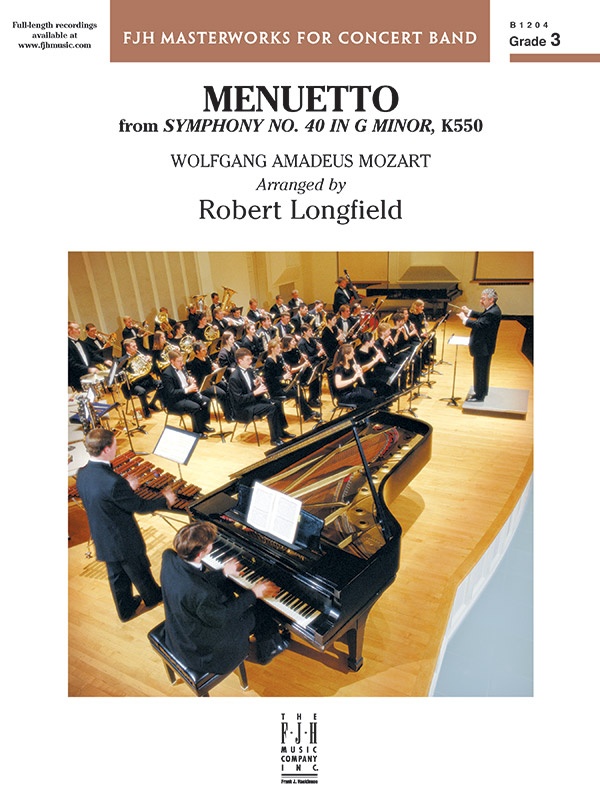 Menuetto From Symphony No. 40 In G Minor, K 500 Conductor Score & Parts
