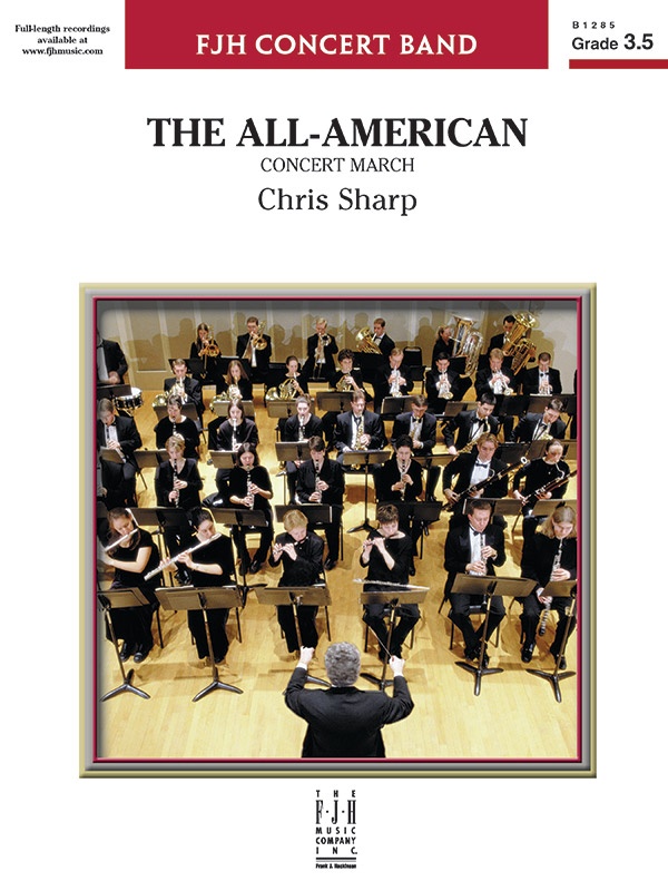 The All-American Concert March Conductor Score & Parts