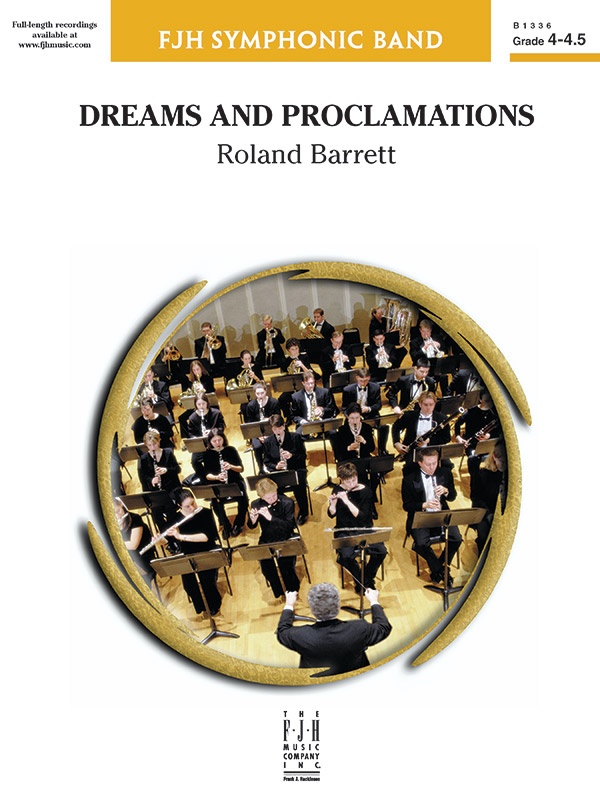 Dreams And Proclamations Conductor Score & Parts
