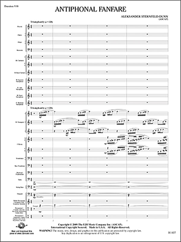 Antiphonal Fanfare Conductor Score & Parts