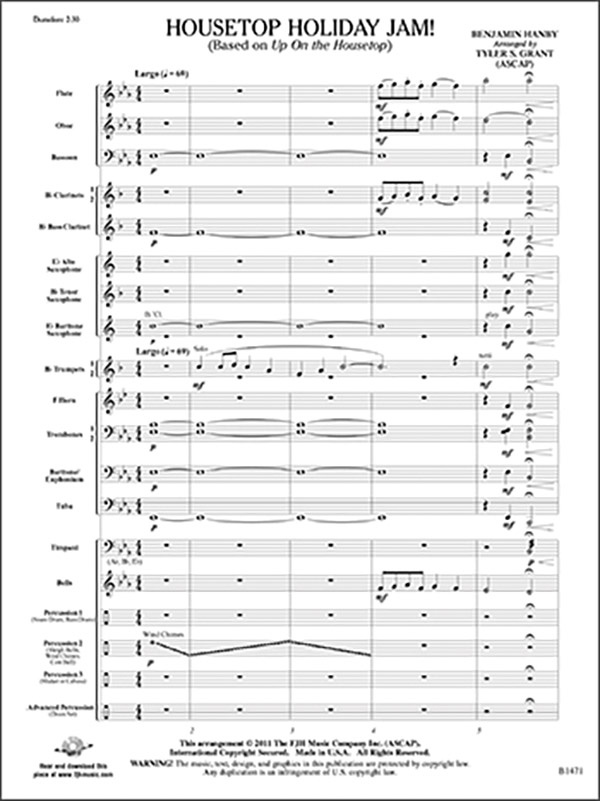 Housetop Holiday Jam! Conductor Score