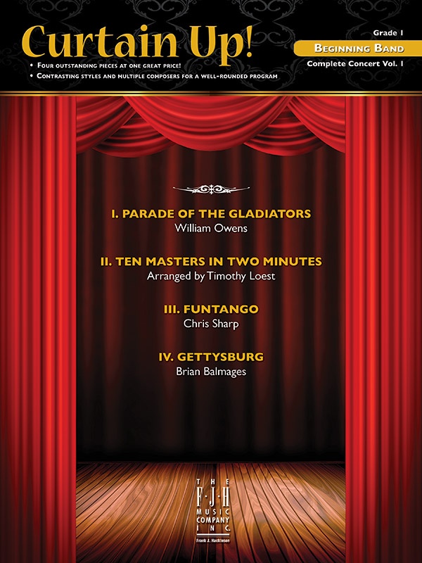 Curtain Up! Complete Concert Beginning Band Vol.1 Conductor Score