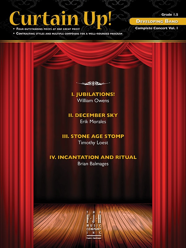 Curtain Up! Complete Concert Developing Band Vol.1 Conductor Score