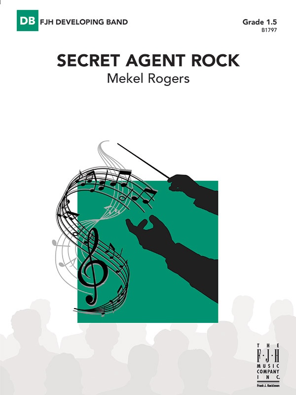 Secret Agent Rock Conductor Score & Parts
