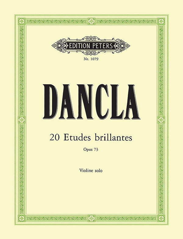 20 éTudes Brillantes Op. 73 For Violin Book