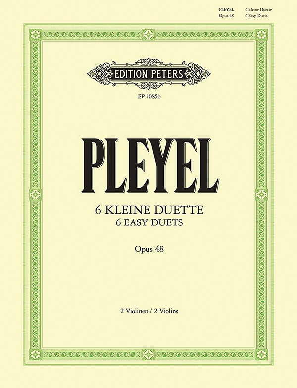6 Easy Duets Op. 48 For 2 Violins Set Of Parts Book