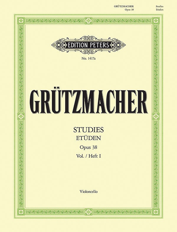 24 Studies Op. 38 For Cello, Vol. 1 Book