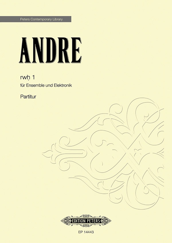 Rwh 1 For Ensemble And Electronics Book