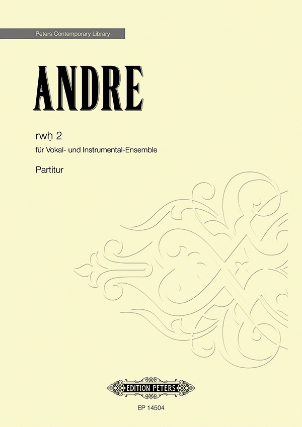 Rwh 2 For Vocal And Instrumental Ensemble Book