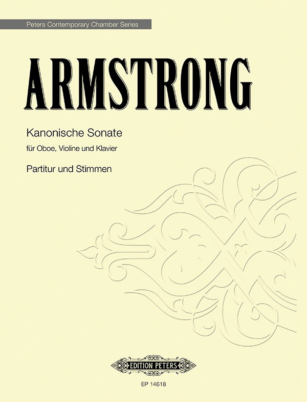 Kanonische Sonate For Oboe, Violin And Piano Score Part(S)