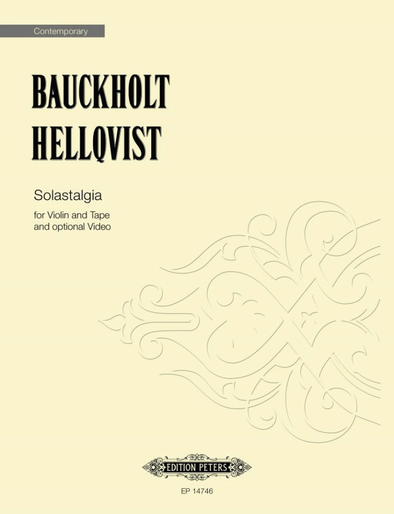 Solastalgia For Violin And Tape And Optional Video Book