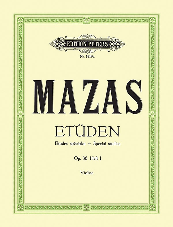 Studies Op. 36 For Violin, Vol. 1: éTudes SpéCiales Nos. 1-30 Book
