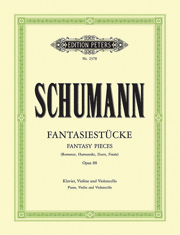 FantasiestüCke Op. 88 For Violin, Cello And Piano Book