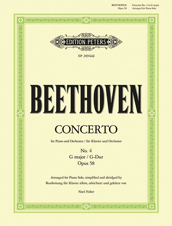 Piano Concerto No. 4 In G Op. 58 Book