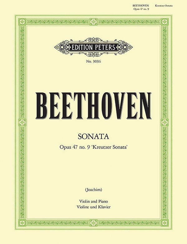 Sonata In A Op.47 'Kreutzer' Book