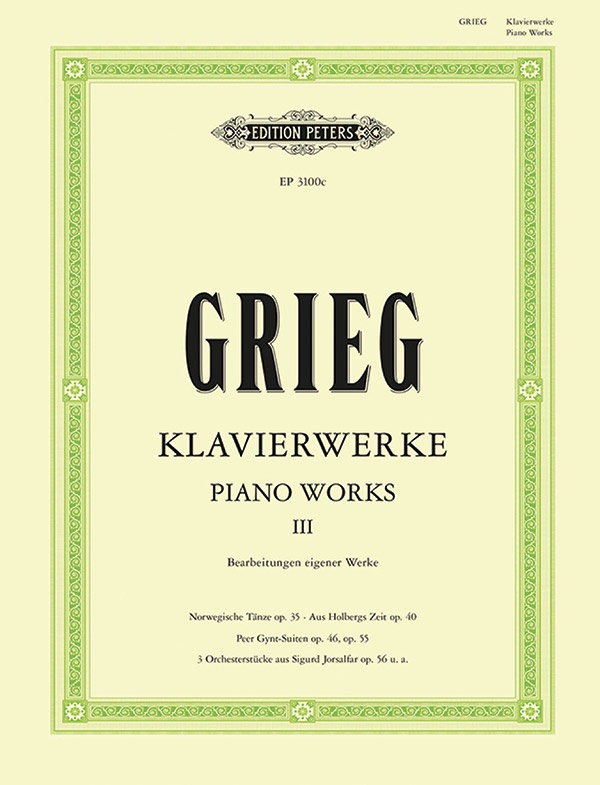 Piano Works Vol. 3 / Klavierwerke Band Iii Book