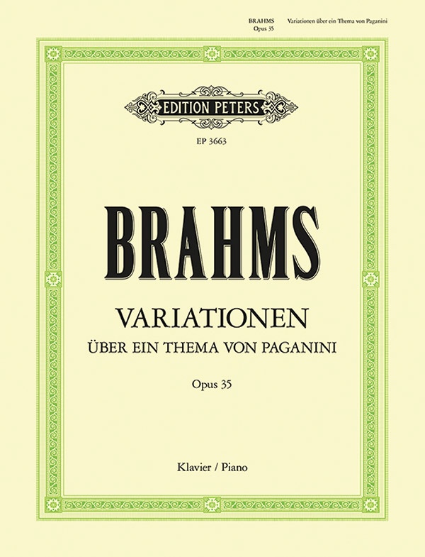 Variations On A Theme By Paganini (Complete) Op. 35 Book