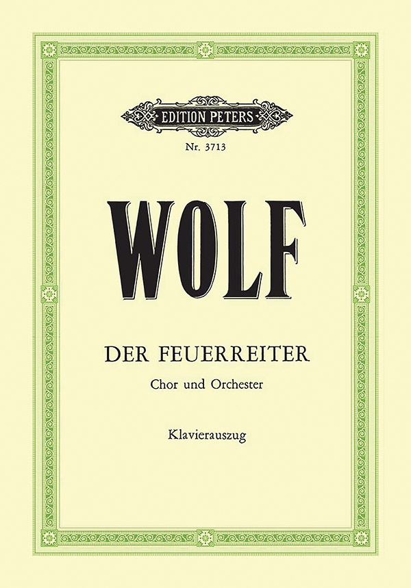 Der Feuerreiter For Mixed Choir And Orchestra (Vocal Score)
