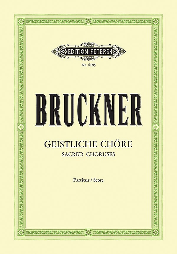 10 Sacred Choruses (Motets) Mixed Choir (4-8 Parts), Some With T Solo/3 Trb./Org.; 1 For Male Choir & 4 Trb. Book