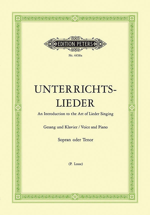 Album Of 60 Lieder From Bach To Reger An Introduction To The Art Of Lieder Singing Book