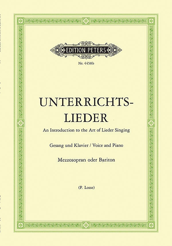 Album Of 60 Lieder From Bach To Reger An Introduction To The Art Of Lieder Singing Book