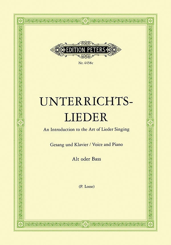 Album of 60 Lieder from Bach to Reger: An Introduction to the Art of Lieder Singing