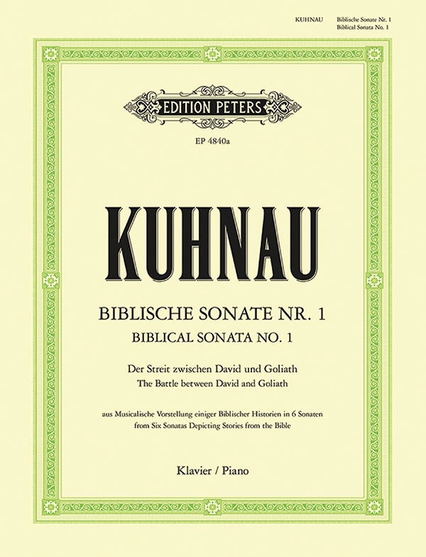 6 Sonatas Depicting Stories From The Bible: Sonata No. 1 Book