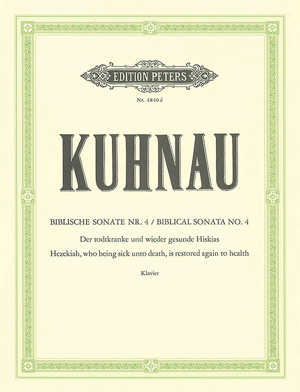 6 Sonatas Depicting Stories From The Bible: Sonata No. 4 Book