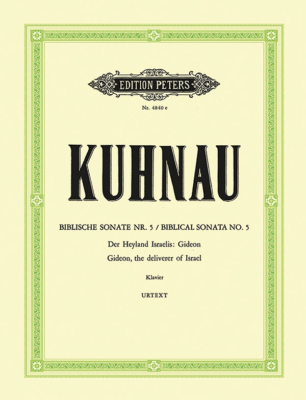 6 Sonatas Depicting Stories From The Bible: Sonata No. 5 Book